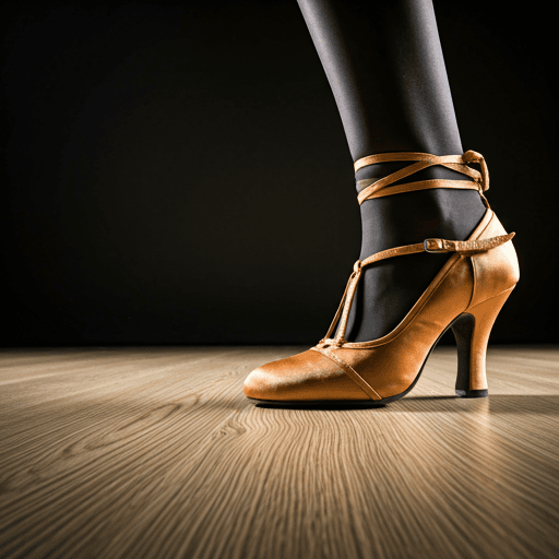 Dancing shoes in motion